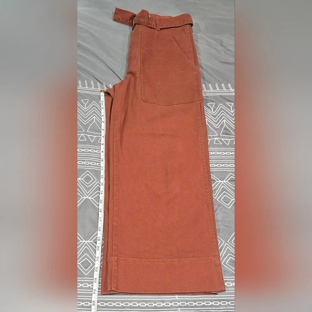 Madewell High Waisted Utility Wide Leg Cropped Jeans Size 27 - Picture 3 of 10